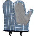 thumbnail image 1 of Guantes de horno brillar de algodón de silicona Resistentes al Calor antideslizantes 1 Par azul Electrónica, 1 of 5