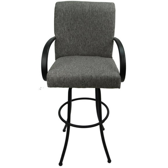 Swivel Extra Tall 34-35" Bar Stool - M-60 Metal Black Frame