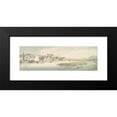thumbnail image 2 of Thomas Rowlandson 18x9 Black Modern Framed Museum Art Print Titled - View of Town on a River (Carwitham Castle) (1775-1827), 2 of 5