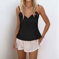 thumbnail image 2 of Camisole Tops for Women Y2k V Neck Lace Neckline Backless Spaghetti Strap Cami Tank Tops Summer Outfits, 2 of 4