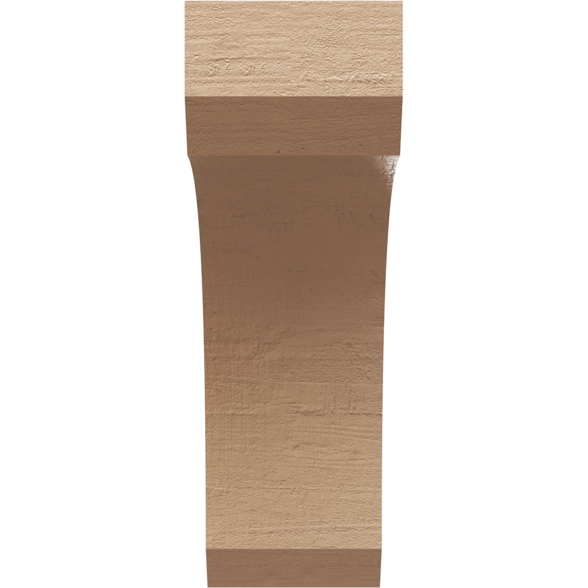 5"W x 10"D x 15"H Classic Legacy Rough Cedar Woodgrain TimberThane Corbel, Primed Tan