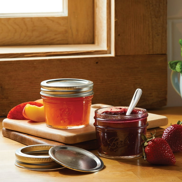 JARED DINES /4枚セット　他 Ball 16oz 4pk Glass Regular Mouth Mason Jar with Band and