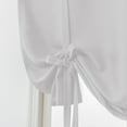 thumbnail image 5 of CUH White Blackout Roman Curtains for Kids Bedroom Thermal Insulated Curtains Rod Pocket Tie Up Shade Curtains 1-Panel for Small Windows Bathroom Kitchen (22 x 46 Inches Long), 5 of 7
