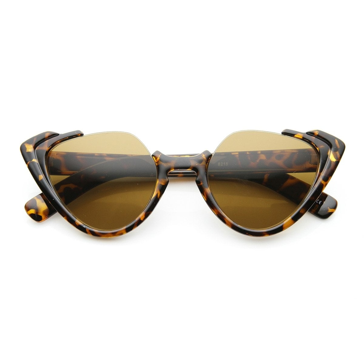 High Fashion Open Top Semi-Rimless Womens Cat Eye Sunglasses High Fashion Open Top Semi-Rimless Womens Cat Eye Sunglasses