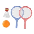 thumbnail image 4 of Juego de Tenis de Bádminton para Niños shamjiam Raqueta de bádminton con Pelota Y Volante Azul rosado, 4 of 8
