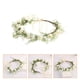 thumbnail image 4 of 1 diadema de corona nupcial para novia, accesorio para el cabello para bodas en la playa (blanco, verde), 4 of 6