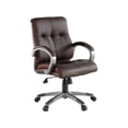 thumbnail image 6 of Lorell Executive Chair Leather Low-Back 27"x32"x41" BN/Pewter 62623, 6 of 14
