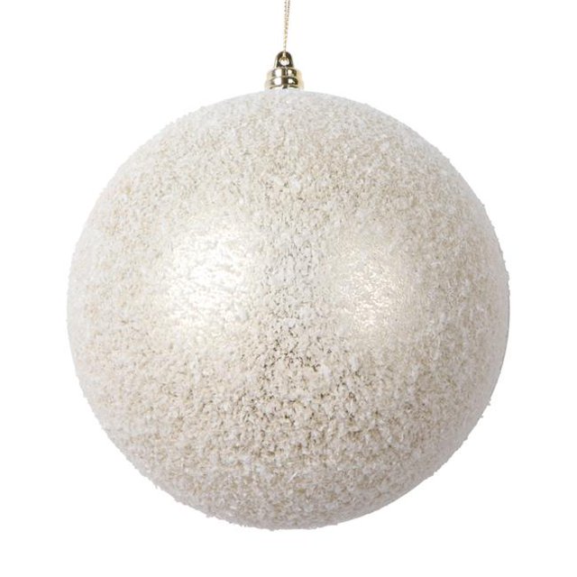 Vickerman MT220538 Ornement de Neige Mate de 6 Po&44; Champagne - 2 par Sac