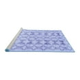 thumbnail image 2 of Ahgly Company Machine Washable Indoor Rectangle Abstract Blue Contemporary Area Rugs, 4' x 6', 2 of 4