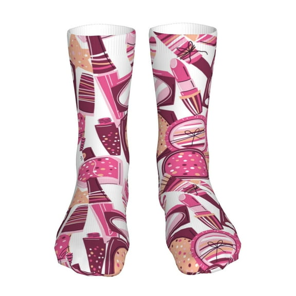 Salouo Cute Girl Pattern Fun Novelty Crew Socks,Casual Athletic Socks Neutral Socks