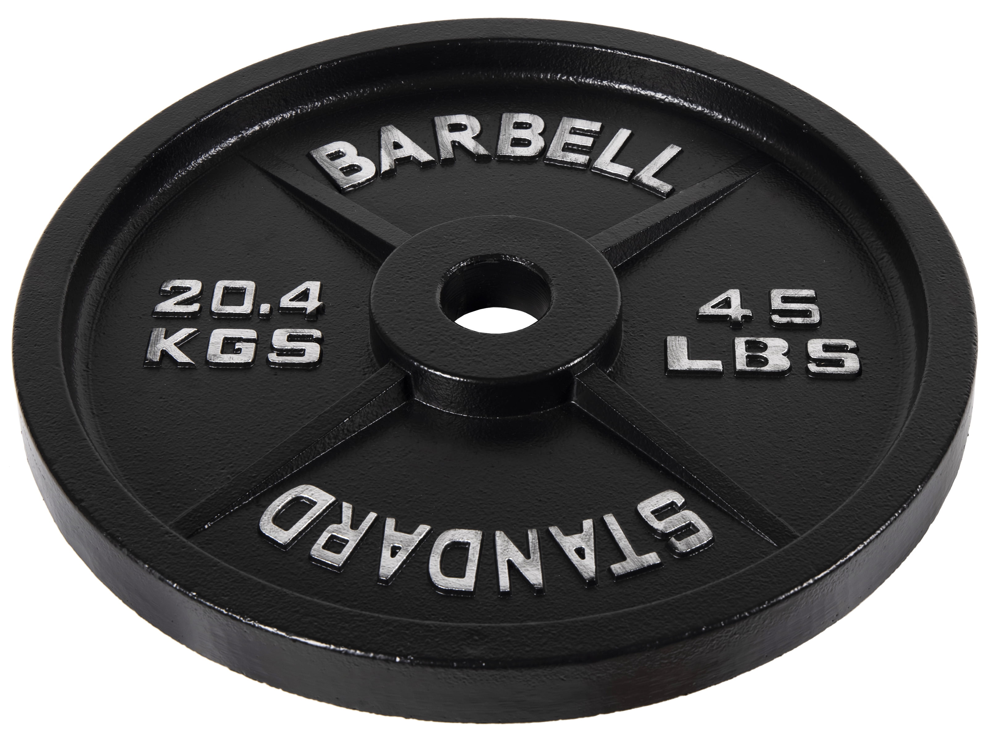 Gianna 2-Inch Olympic Cast Iron Weight Plate for Strength Training & Powerlifting, Durable Gym Weights, 45LBS, 1-Pack