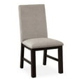 thumbnail image 2 of Furniture of America Leen Fabric Upholstered Side Chairs in Black (Set of 2), 2 of 6
