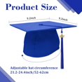 thumbnail image 3 of Women's Berets Graduation Cap With 2026 Tassel Black Graduation Cap Tassel For Graduation Cap 2026 For High School Bachelor Master Unisex Adu, 3 of 8