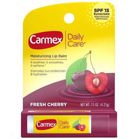 Carmex Daily Care Lip Balm with Spf 15 Cherry Lip Balm Stick Oz