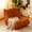 Orange, variant on S-HOME Microfiber Lounge Chair With Anti-Slip Bottom Button-Tufted Design For Living Rooms, Gaming, Or Family Time, White