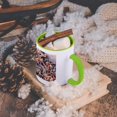 thumbnail image 5 of 3dRose, Incoming surf and seashells on Sanibel Island, Florida, USA, 11oz Two-Tone Green Mug, 5 of 7