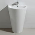thumbnail image 4 of Fresca Parma 24" White Pedestal Sink Bathroom Vanity with Medicine Cabinet, 4 of 10