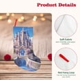 thumbnail image 4 of Salouo Majestic Fantasy Castle Print Christmas Decorations Stockings 1 Pack 18'' Xmas Stockings Holiday Stocking Personalized Farmhouse Decor for Home Family Party Tree, 4 of 7