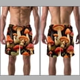 thumbnail image 3 of luoweisi Men's Beach Shorts Quick Dry Swim Trunks with Mesh Lining Mushroom L, 3 of 5