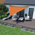 thumbnail image 3 of Ventas promocionales Vela de sombra triangular, repelente al agua, parasol para terraza, jardín, balcón, tela de poliéster 300 x 400 x 500 cm naranja, 3 of 4