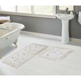 Artegrade Santorini Luxury Bathroom Mat Set of 2 Piece ,White Color, 100% Cotton,1600 Gr / m² ...