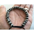 thumbnail image 3 of Yak Bone Yin Yang (dZi Bead) Wrist Mala Bracelet, 3 of 4