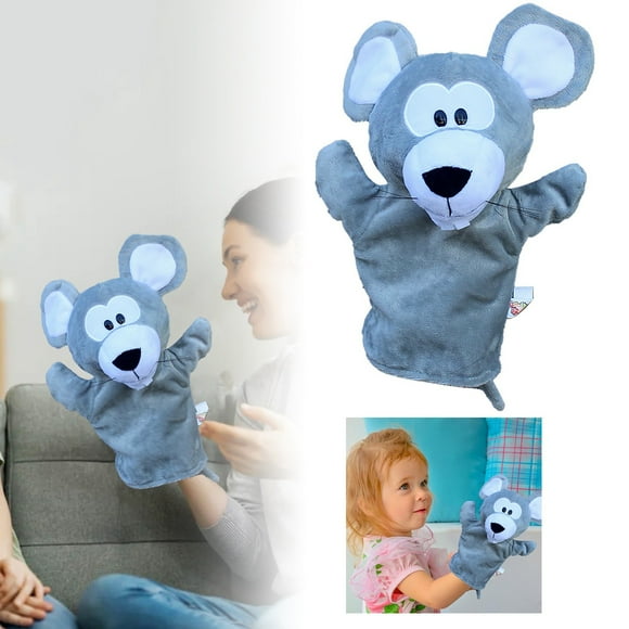 TechWave Hand Puppet Toy Doll Mouth Can Move Set Hand Puppet Children's Performance Story Finger Ring Holder with Pointing Finger Bookmark Cut off Your Finger Finger Picks Left Hand Finger Print