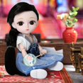 thumbnail image 2 of Muñeca BJD de 16 cm Sunnimix Pretty Girl Doll con ropa china Han y pelucas de maquillaje facial Estilo 3, 2 of 7