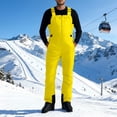 thumbnail image 2 of QHFBli Mens Snow Bibs Waterproof Insulated Overall Winter Warm Thermal Outdoor Snowboarding Ski Snow Pants with Suspenders, 2 of 8