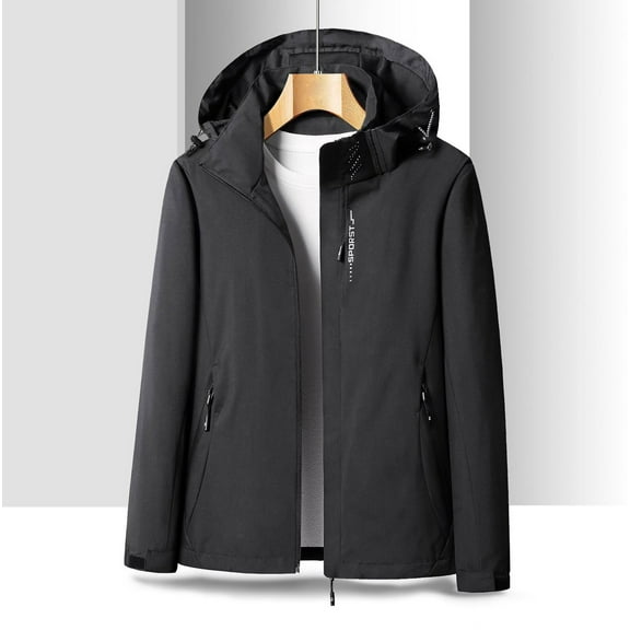 jjayotai Womens Coat Tops Clearance Womens Lightweight Breathable Solid Windbreaker Rain Jacket with Hood Windproof Outdoor Running Coat