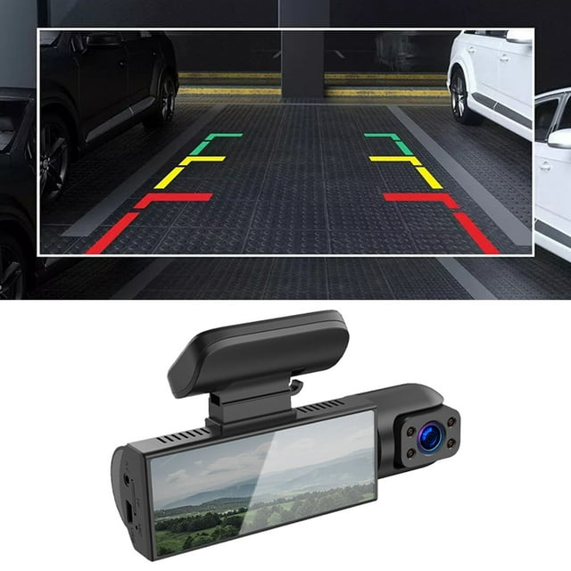 BotaniNest Da Sh Cam Camera For Cars Dashcam Front And Rear Camera 1080p Night Vi Si On Car Driving Recorder 24h Parking Mode Car Accessories (DashCam+32G Memory Card)
