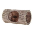 thumbnail image 1 of Escondite para reptiles de resina en forma de tronco de árbol hueco con 2 ventosas marrón 6.1"x4.13"x3.35", 1 of 7