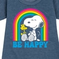 thumbnail image 3 of Peanuts - Be Happy Rainbow - Toddler & Youth Girls Fleece Dress, 3 of 6