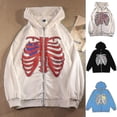 thumbnail image 2 of Sudadera con capucha con cremallera de esqueleto para mujeres y hombres, chaqueta de esqueleto, sudadera de otoño y primavera, 2 of 4