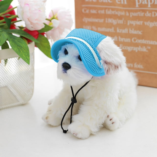 Breathable Summer Pet Hat for Cats and Dogs with Bow Ear Design and Sunshade Functionality