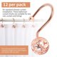 thumbnail image 3 of Dznils Ganchos Shower Curtain de Bola Hueca de Metal Inoxidable Oro Rosa, Juego de 12, 3 of 10
