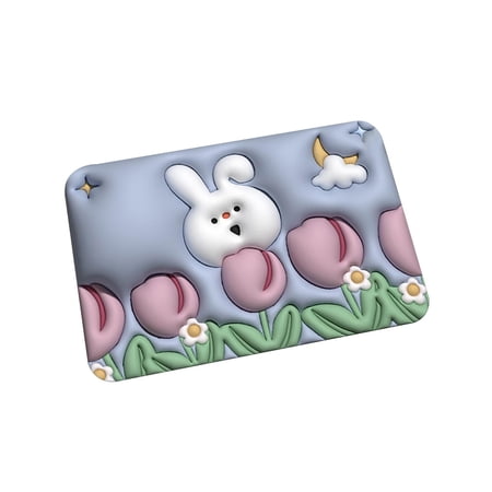 3D Bath Mat Flower 3D Absorbent Floor Mat for Front Door Shower Room Door Flowers 50cm 80cm