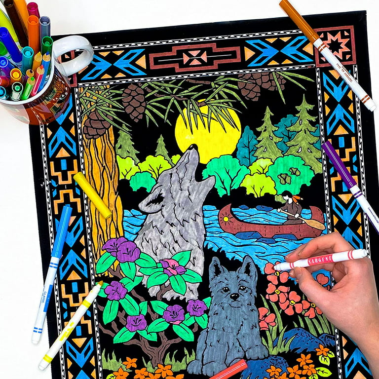 garden fuzzy coloring poster
