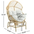thumbnail image 5 of Outdoor Chair, Brown - Enjoy Sunshine Garden Chair Enhance Your Life, 5 of 6