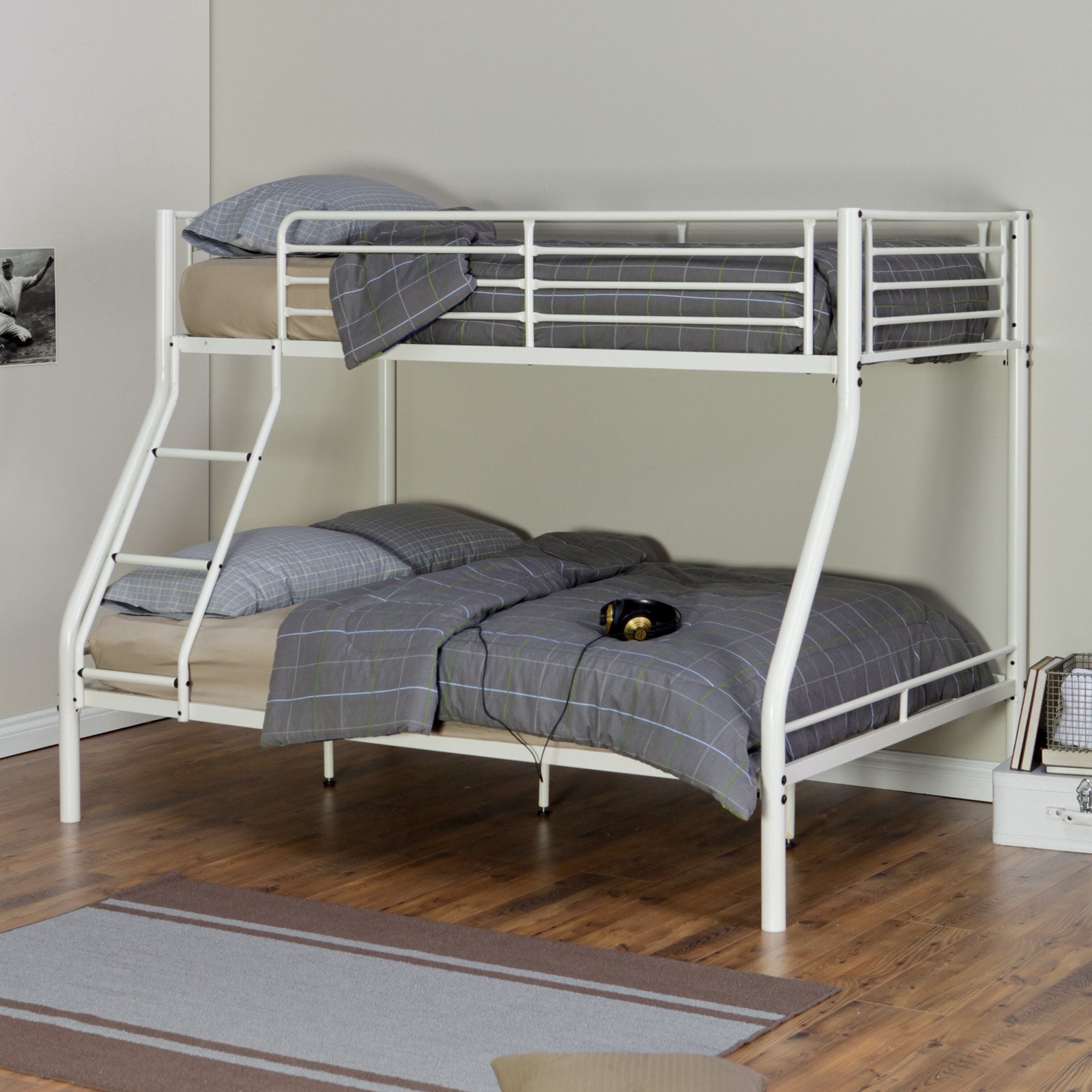 Duro Hanley Twin Over Full Bunk Bed White Com