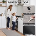 thumbnail image 3 of FEELHOME Kitchen Rugs 20"x47" Non-Slip Absorbent Kitchen Floor Mats Geometric Kitchen Mat Washable Small Throw Rug for Kitchen Decor, Gray, 3 of 7