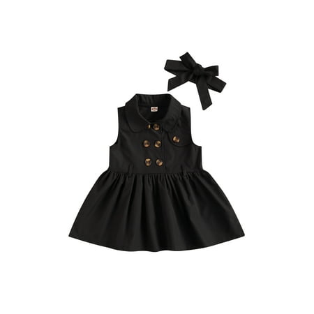

Owl s-Yard Girl Dress Sleeveless Lapel Shirt Dresses Partywear Wedding Birthday Sundress Drawstring Casual Skirt CQhh