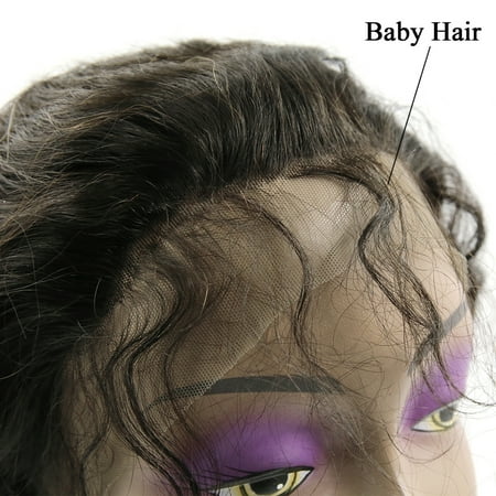 Human Hair 14 Body Wave Wig Frontal Lace Brazilian Weave Hair