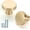 Brushed Brass, variant on Furniware 5 Pack Brushed Satin Nickel Cabinet Knobs, Modern Dresser Knobs, Solid Round Kitchen Cabinet Knobs for Dresser Drawers, Cupboard, Closet