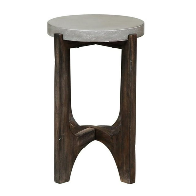 Cascade Table d'Appoint Brun Foncé