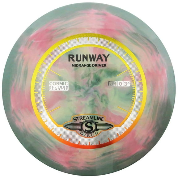 Streamline Cosmic Neutron Runway Midrange Golf Disc Colors may vary