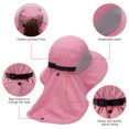 thumbnail image 6 of Bassdash UPF 50+ Unisex Water Resistant Wide Brim Sun Hat with Large Neck Flap Ponytail Fishing Hat for Men Women, 6 of 8