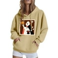 thumbnail image 2 of New trends for her GaThRRgYP Hoodies for Women Plus Size,Women's Fashion Sportswear Hooded 2026 and Winter Clothing Long Sleeved Hooded Sweatshirt Sweatshirt Beige XXXL, 2 of 6