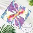 thumbnail image 3 of Unicorn Breathable Chiffon Yarn Cat Bandanas, Pack of Two, Translucent Lightweight Collars for Pets, 40.6x40.6x58/16x16x22.8in & 53.3x53.3x76.2/20.9x20.9x30 in, 3 of 5