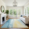 thumbnail image 7 of Addison Rugs Mayfield Premium Machine Washable Transitional Abstract Teal Rectangle Rug, 10' x 14', 7 of 7